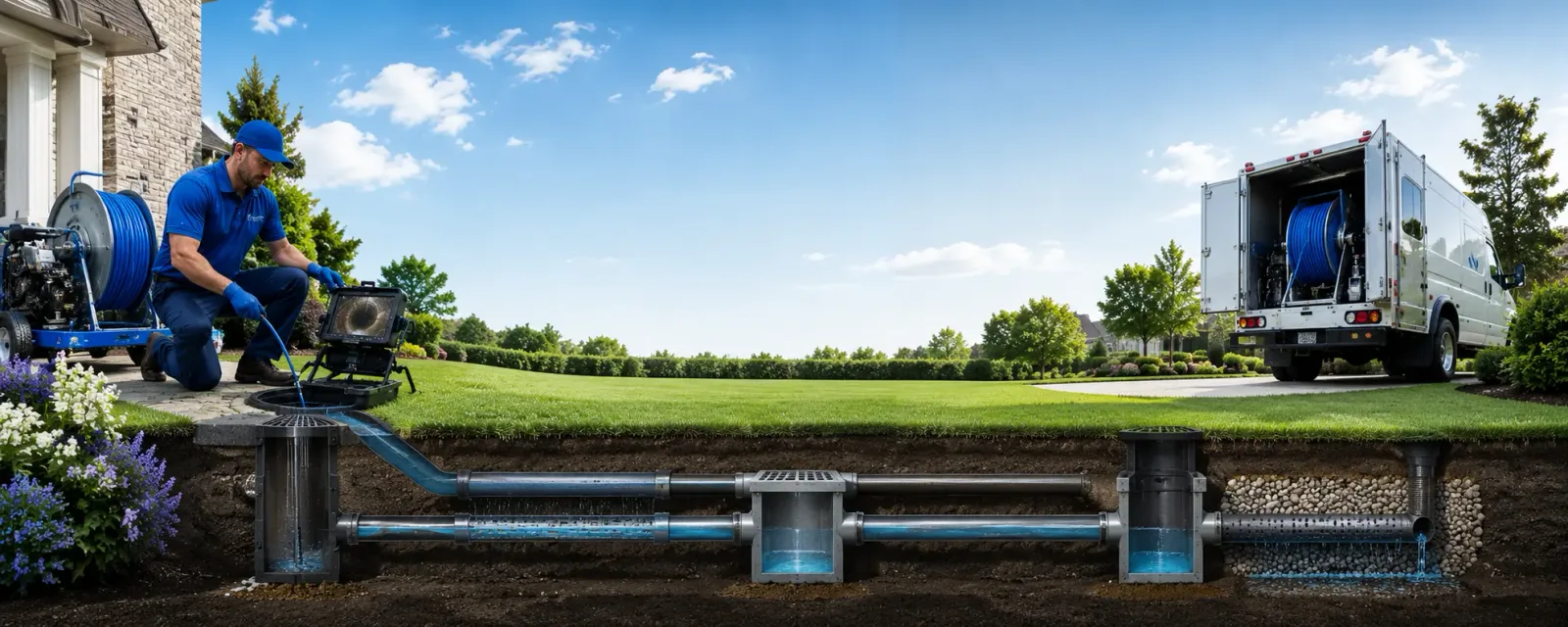 Outdoor drain cleaning information for North Adams, MI